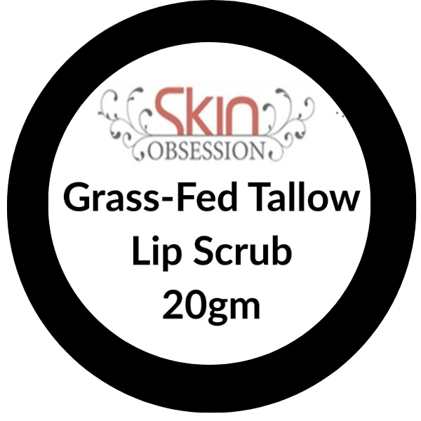 Grass Fed Tallow Olive and Castor Oil Lip Scrub - Skin Obsession