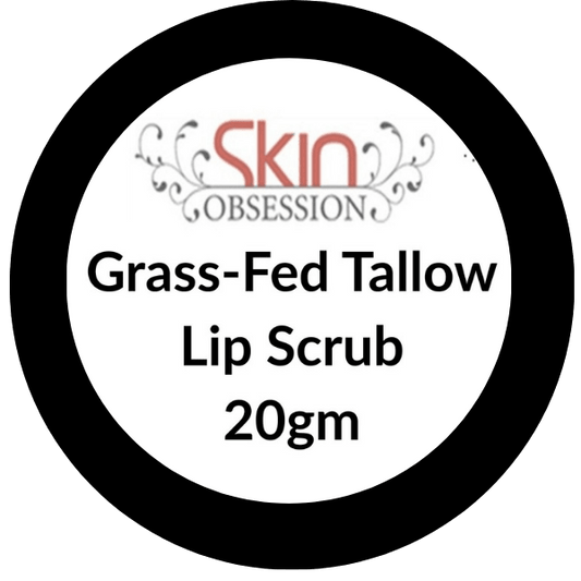 Grass Fed Tallow Olive and Castor Oil Lip Scrub - Skin Obsession