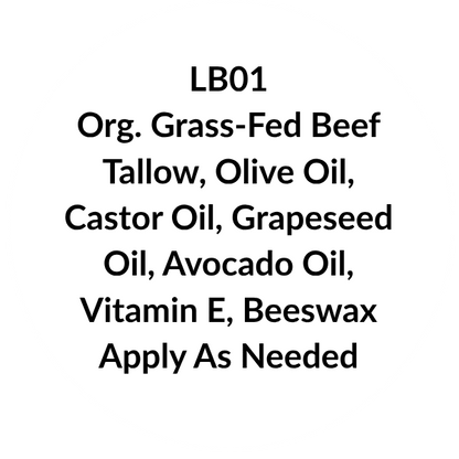 Grass Fed Tallow with Castor Oil Olive Oil and Avocado Oil Lip Balm - Skin Obsession